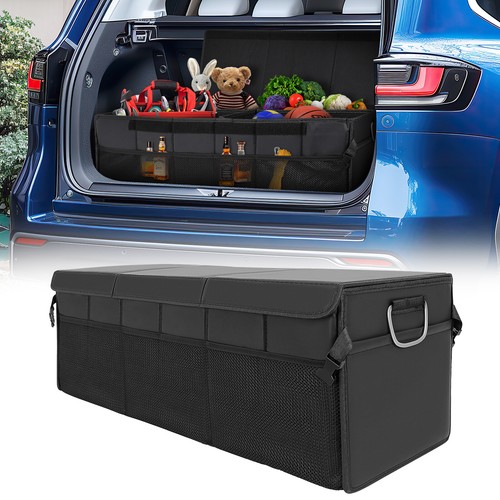 Leather car trunk organizer - trunk,